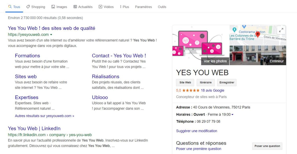 Afficher vos avis Google sur votre site WordPress Yes You Web