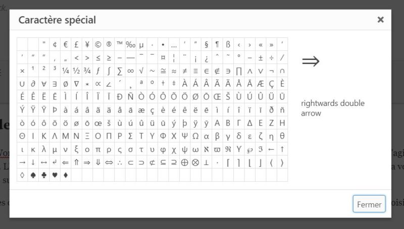 Intégrer des caractères spéciaux dans votre site WordPress Yes You Web