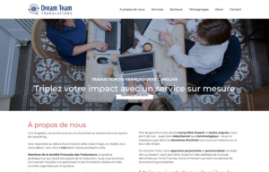 Réalisations Yes You Web ! Dream Team translations